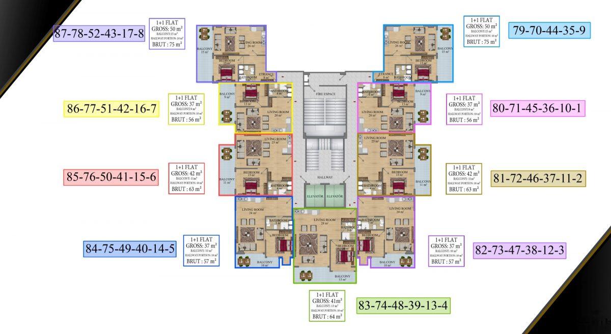 Modern residential complex with Loft style apartments in the heart of Mahmutlar - Фото 21