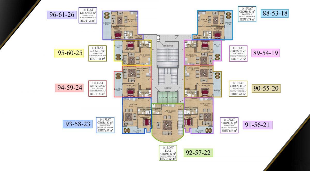 Modern residential complex with Loft style apartments in the heart of Mahmutlar - Фото 23