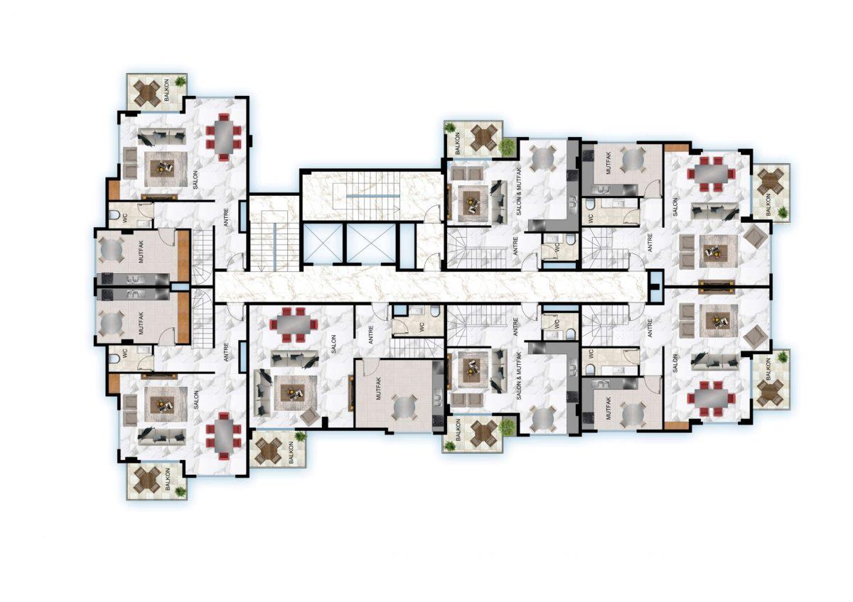 Ready-made complex on the first line in the Kestel area - Фото 21