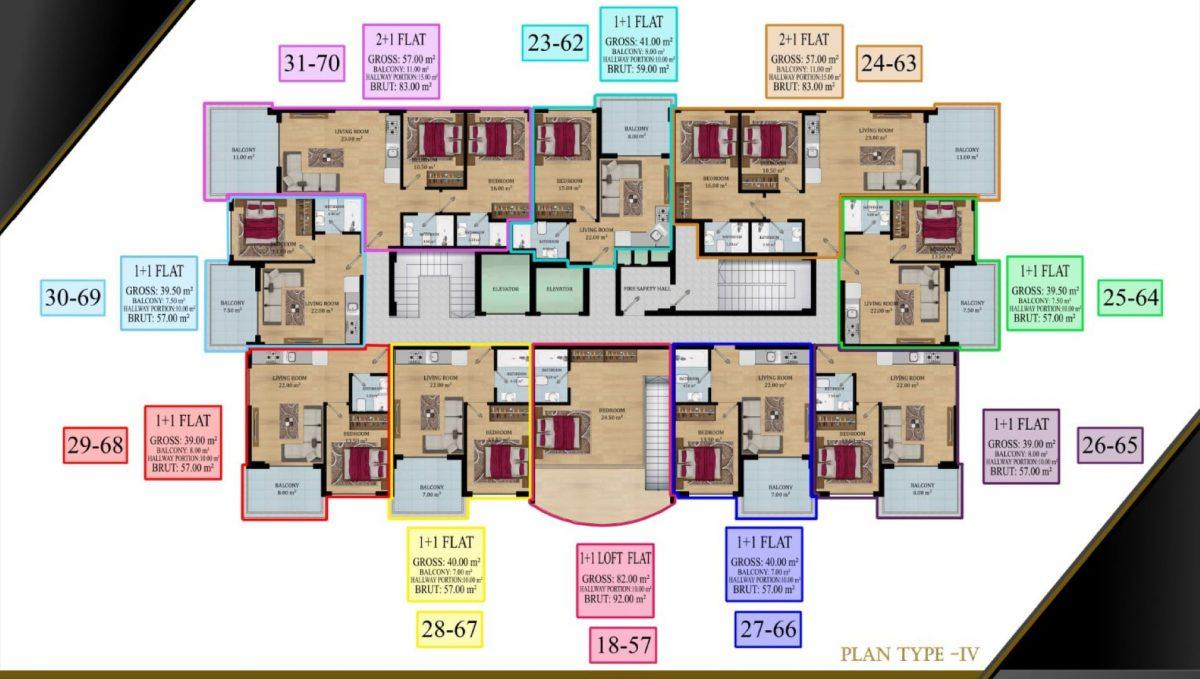 Residential complex with apartments in Loft style, 600m from the beach, Avsallar - Фото 12