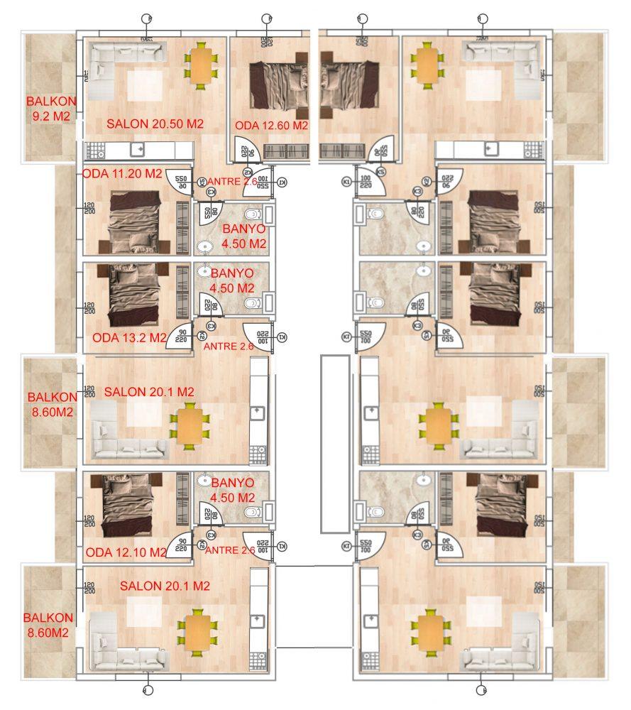 Budget residential complex 300 meters from the sea, Mahmutlar area - Фото 12