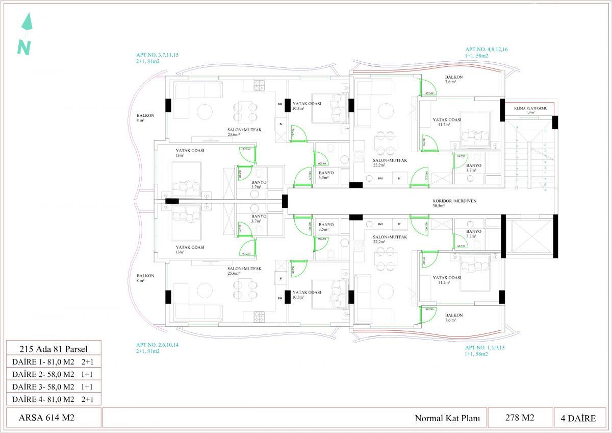 New premium class complex in the center of Alanya - Фото 20