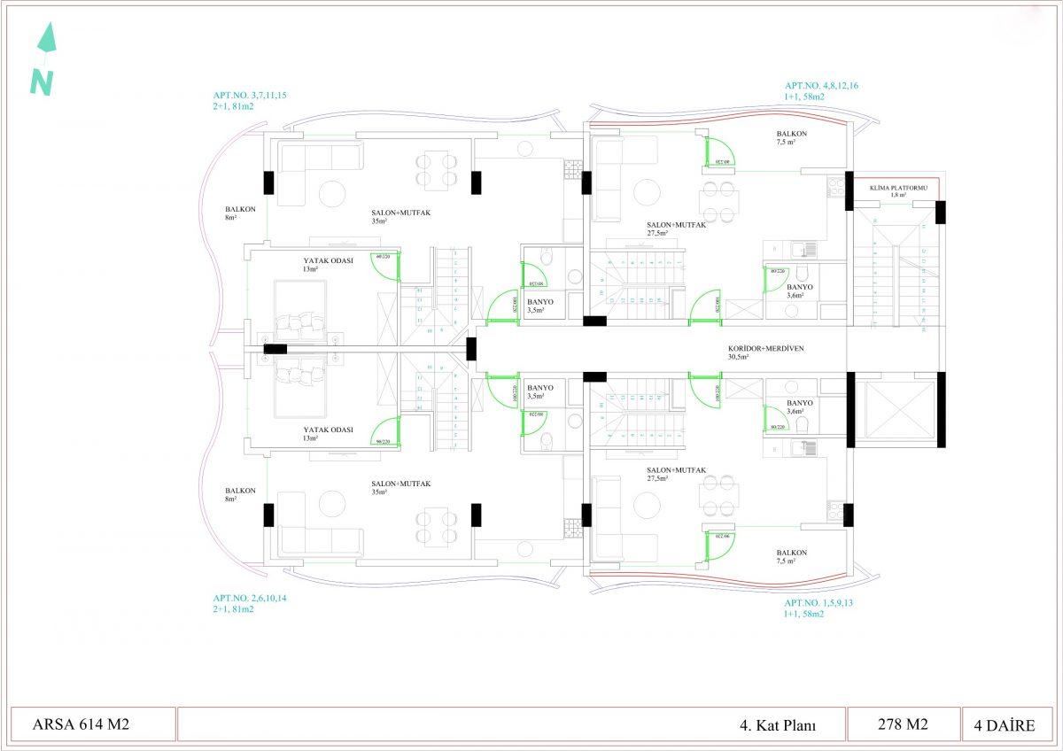 New premium class complex in the center of Alanya - Фото 21