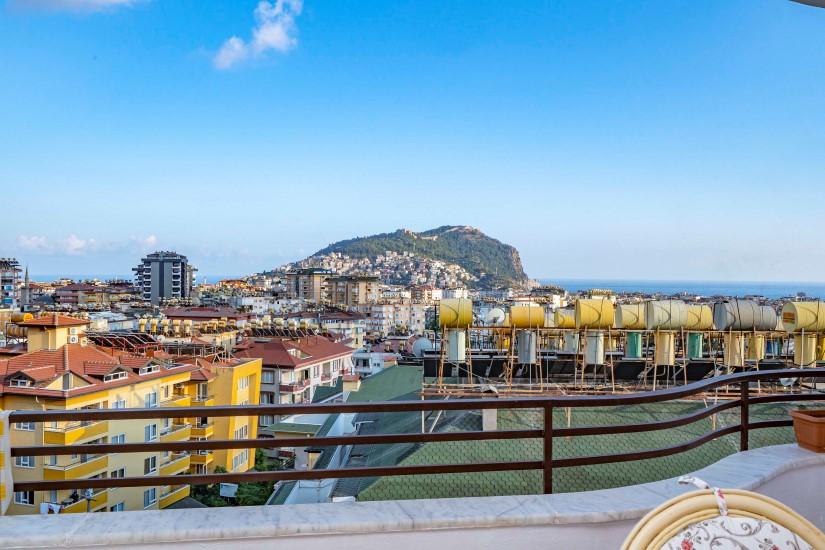 Furnished two-bedroom apartment in the center of Alanya with sea views - Фото 22