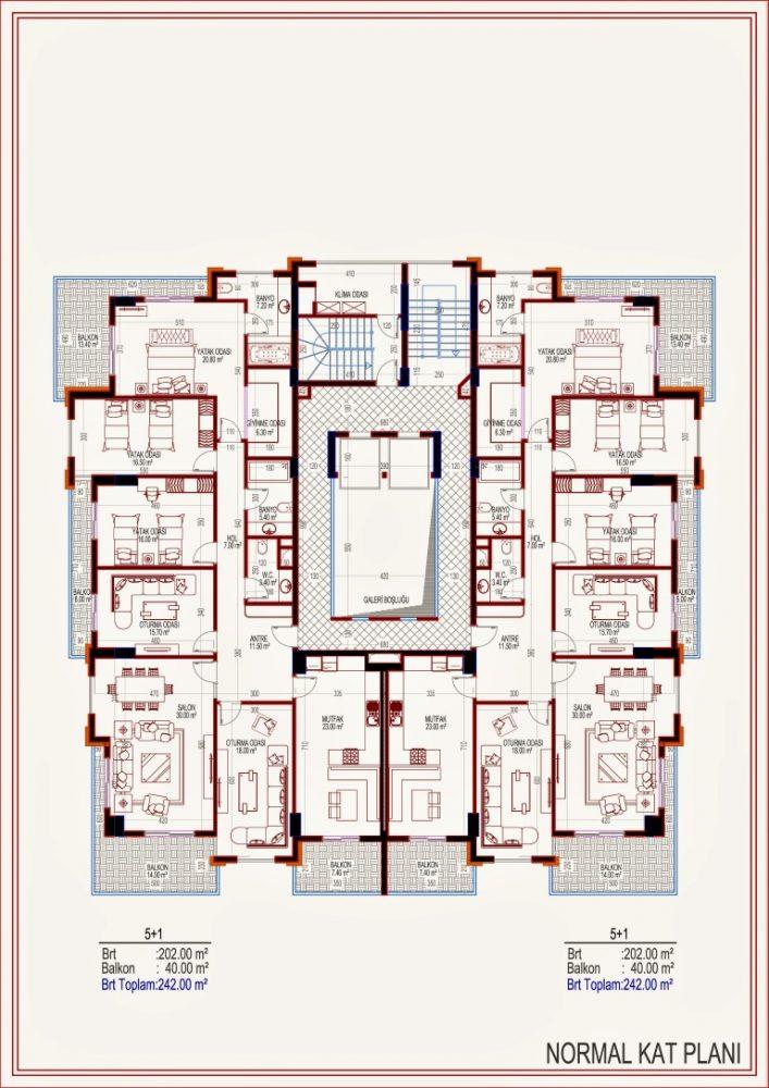 2 apartments with a layout of 2 + 1 in the very center of Alanya - Фото 13