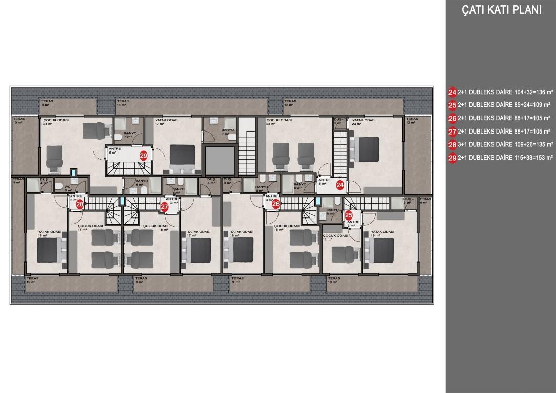 New project of a residential complex in the prestigious Kargicak area - Фото 22