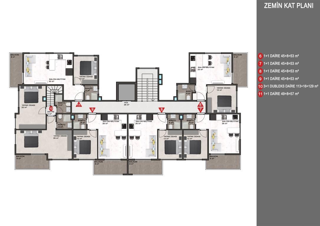 New project of a residential complex in the prestigious Kargicak area - Фото 23