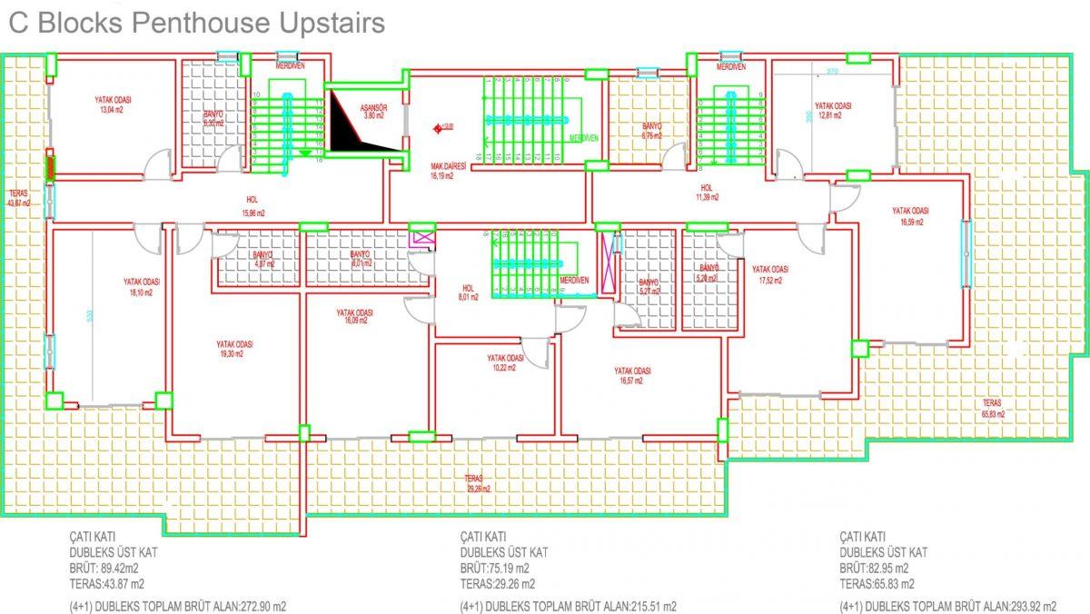 Multifunctional complex of luxury apartments and villas in Kargicak area - Фото 41