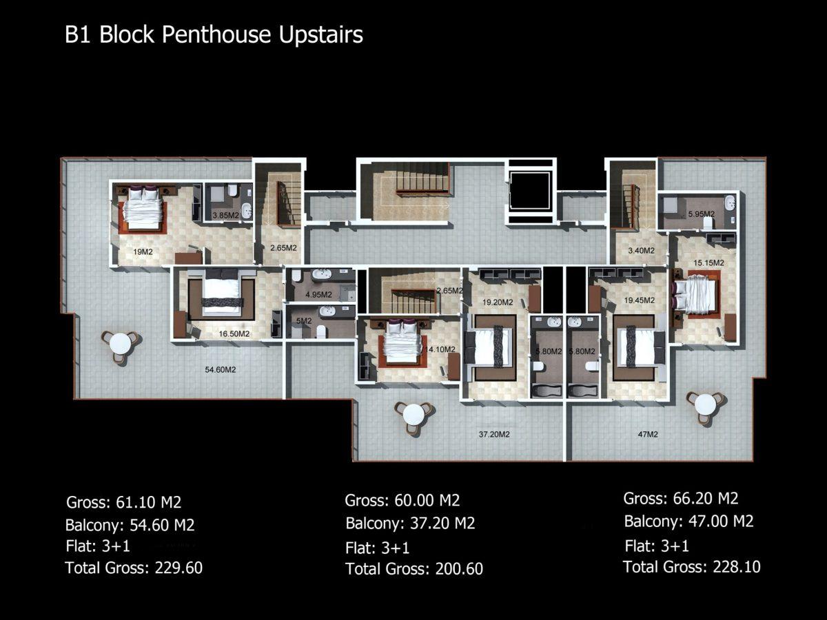 Multifunctional complex of luxury apartments and villas in Kargicak area - Фото 36