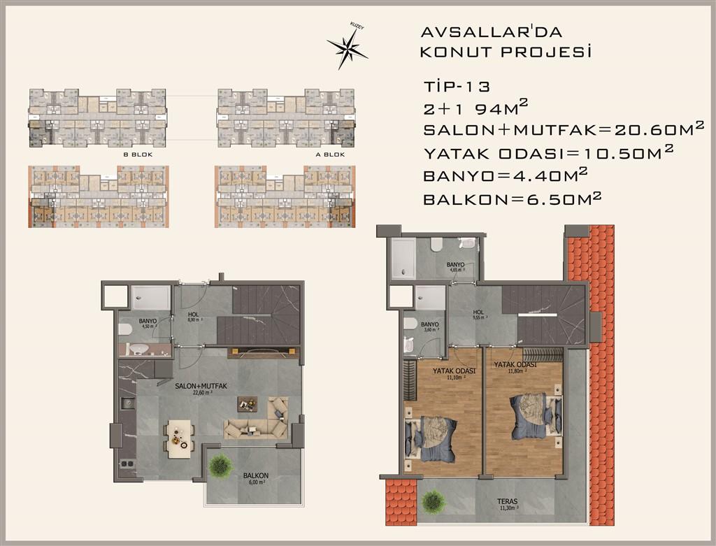 New residential complex in Avsalar area - Фото 37