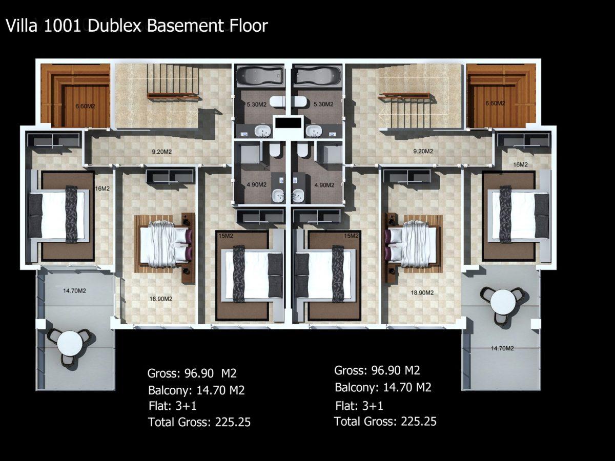 Multifunctional complex of luxury apartments and villas in Kargicak area - Фото 44