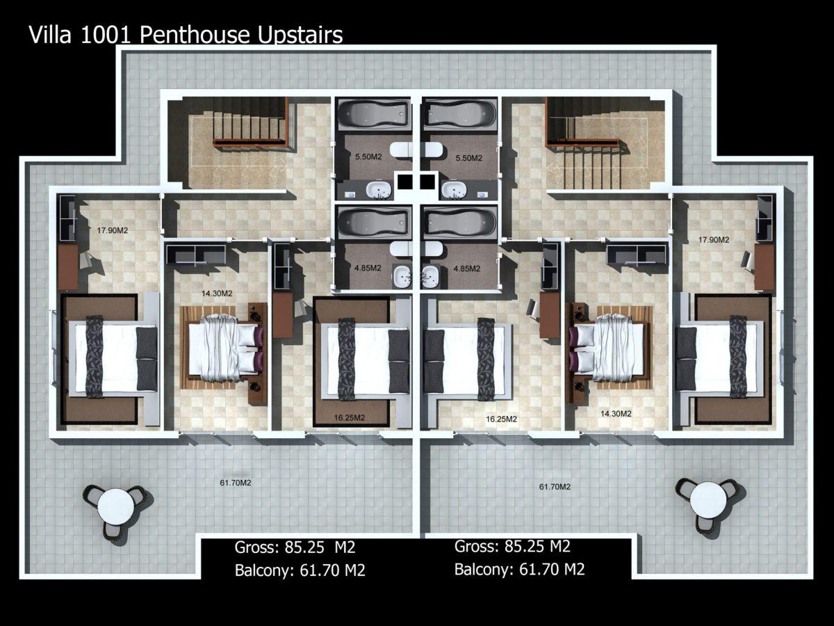 Multifunctional complex of luxury apartments and villas in Kargicak area - Фото 47