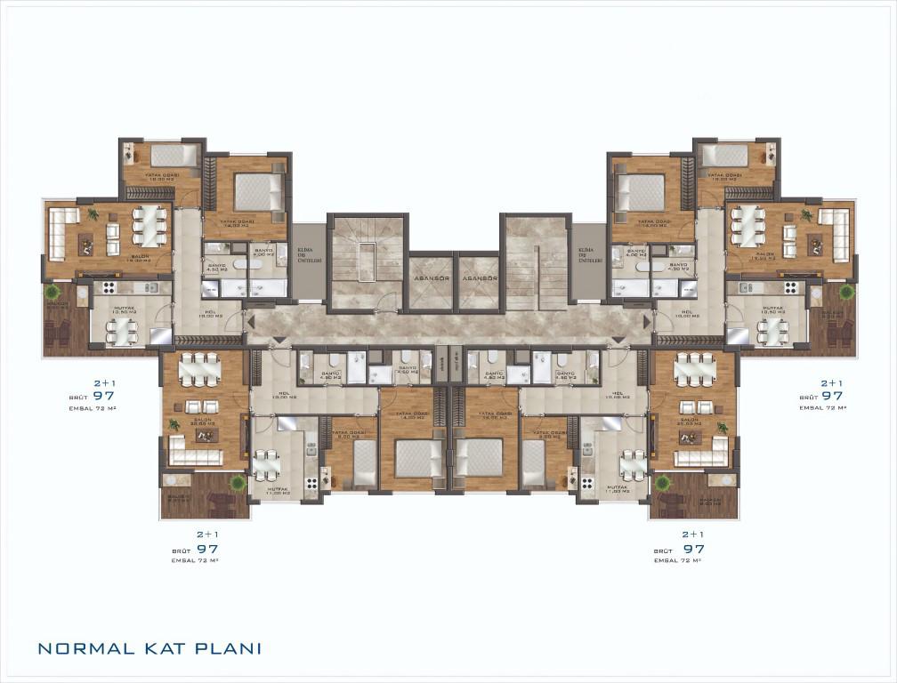 New project of a residential complex in Avsallar - Фото 22