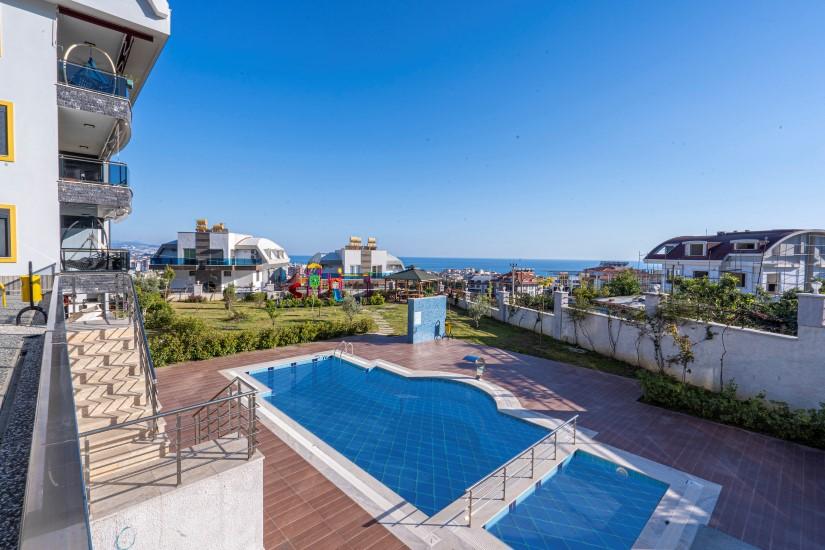 Duplex 5 + 1 in Alanya with sea view - Фото 3