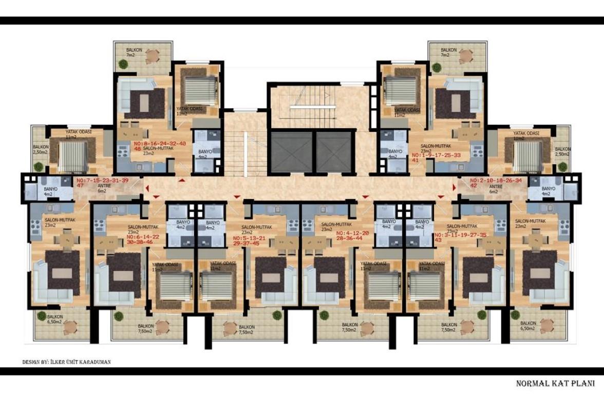 Apartments with interest-free installments in Avsallar area - Фото 20