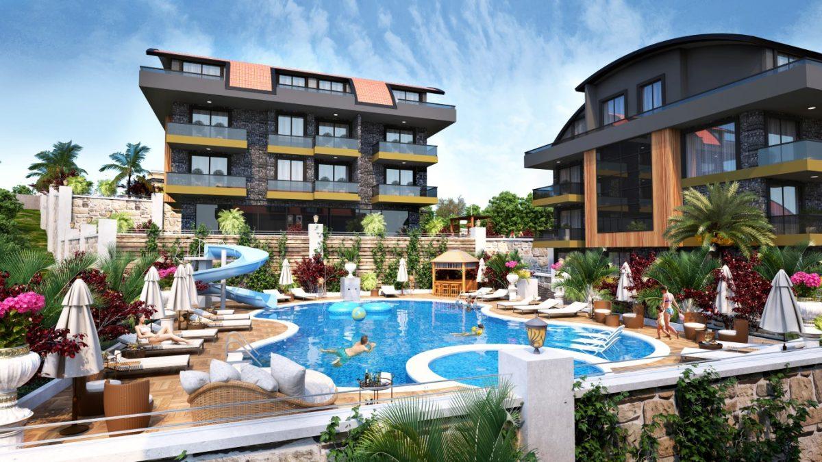 New beautiful low-rise complex overlooking the whole Alanya - Фото 7