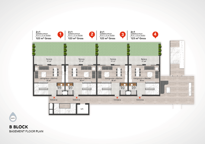 Complex in the center of Alanya on Damlatas beach - Фото 26