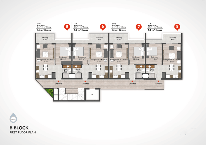 Complex in the center of Alanya on Damlatas beach - Фото 28