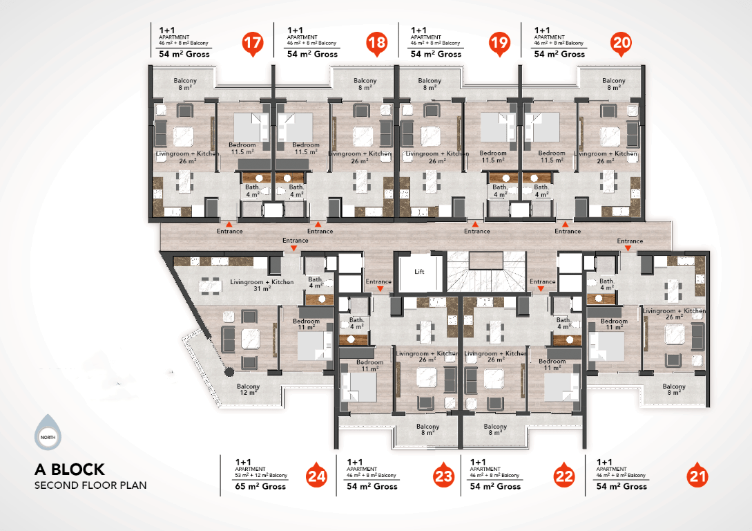 Complex in the center of Alanya on Damlatas beach - Фото 24