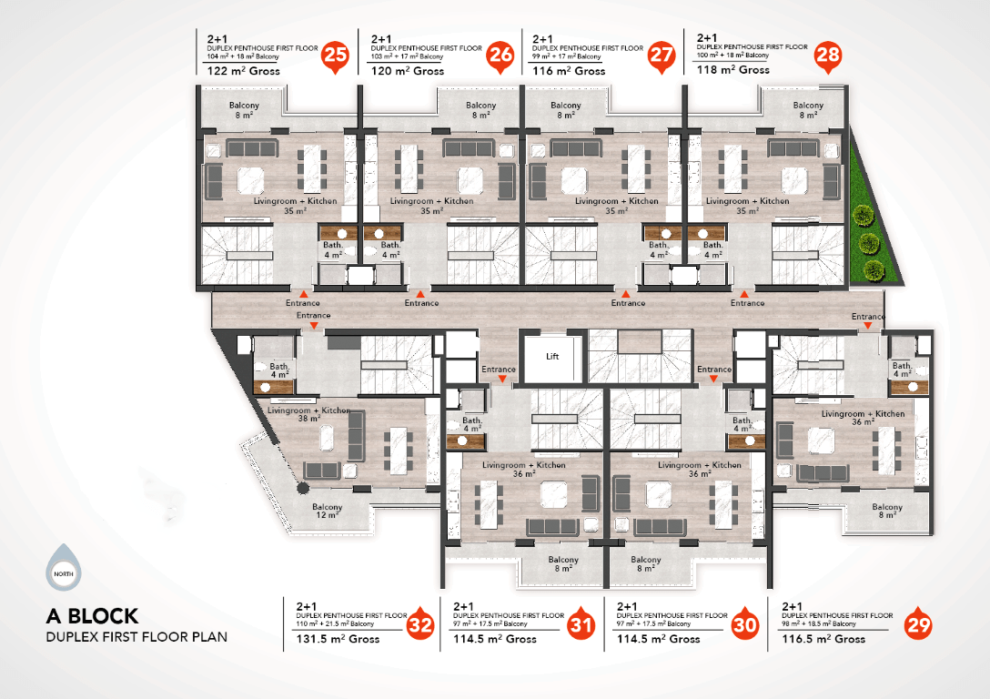 Complex in the center of Alanya on Damlatas beach - Фото 25