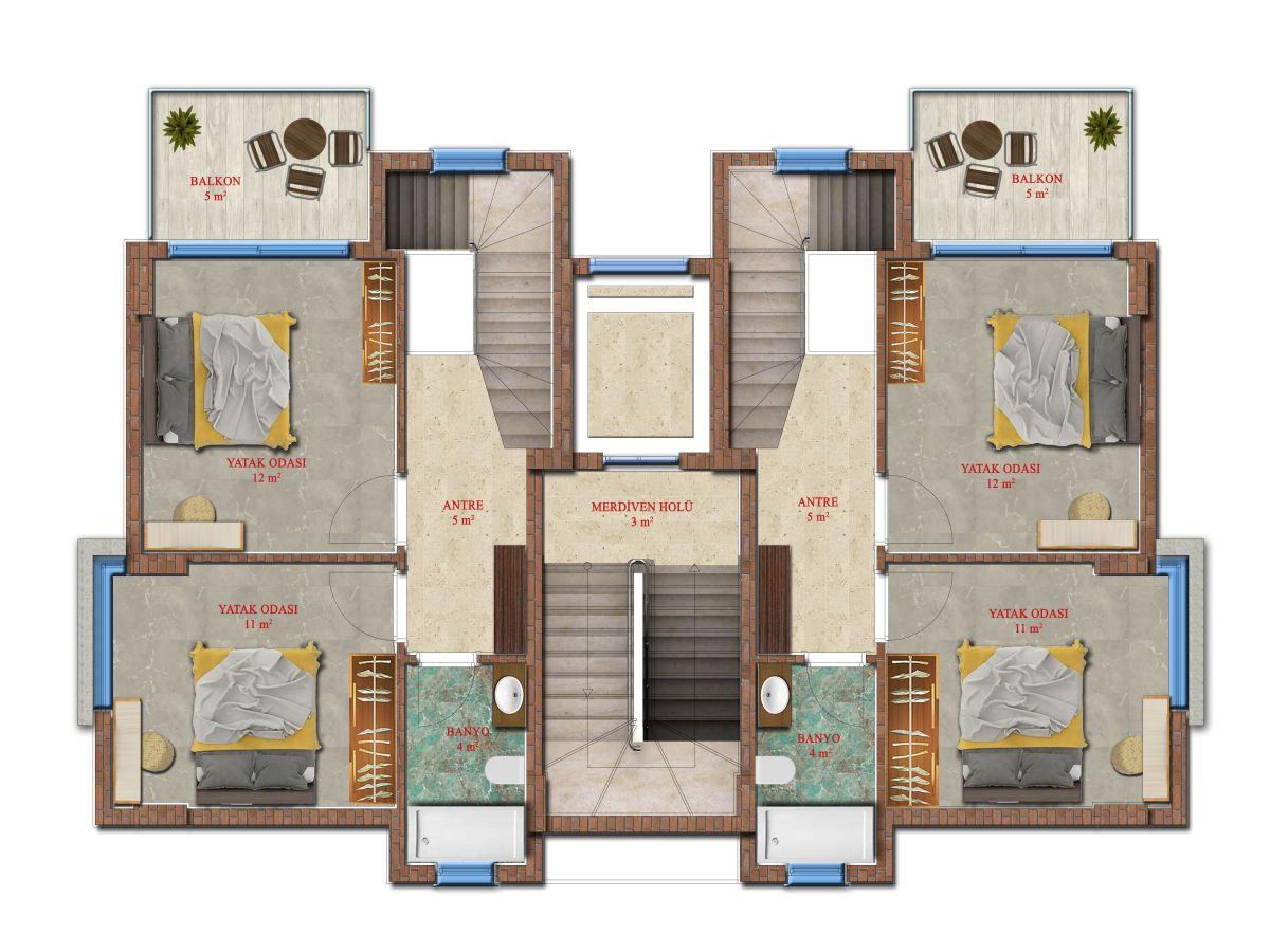 A new residential complex project with a successful location in the promising Kestel district - Фото 21