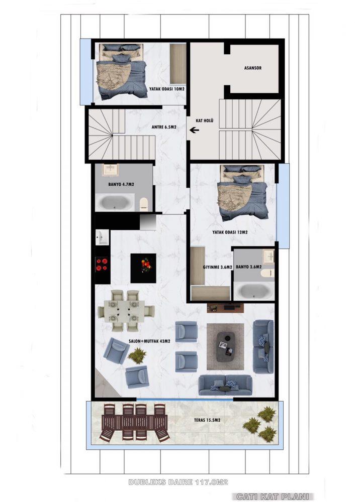 Apartments at favorable prices from the developer in the center of Alanya close to the sea - Фото 23