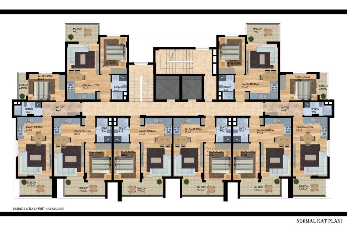 Apartments with interest-free installments in Avsallar area - Фото 21