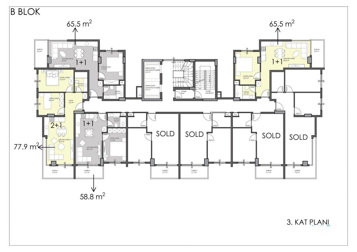 Premium class apartments in the center of Alanya - Фото 48