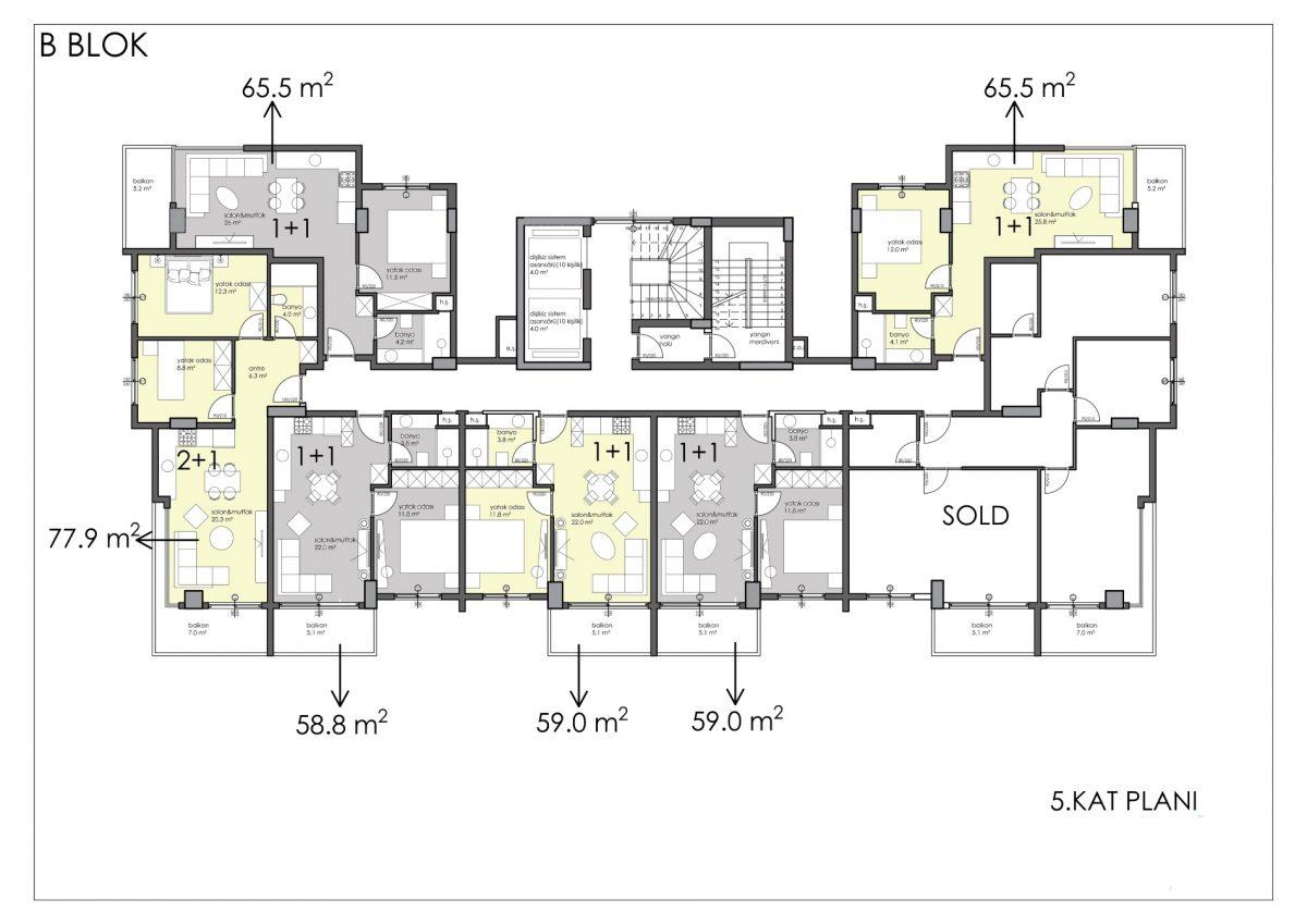 Premium class apartments in the center of Alanya - Фото 50