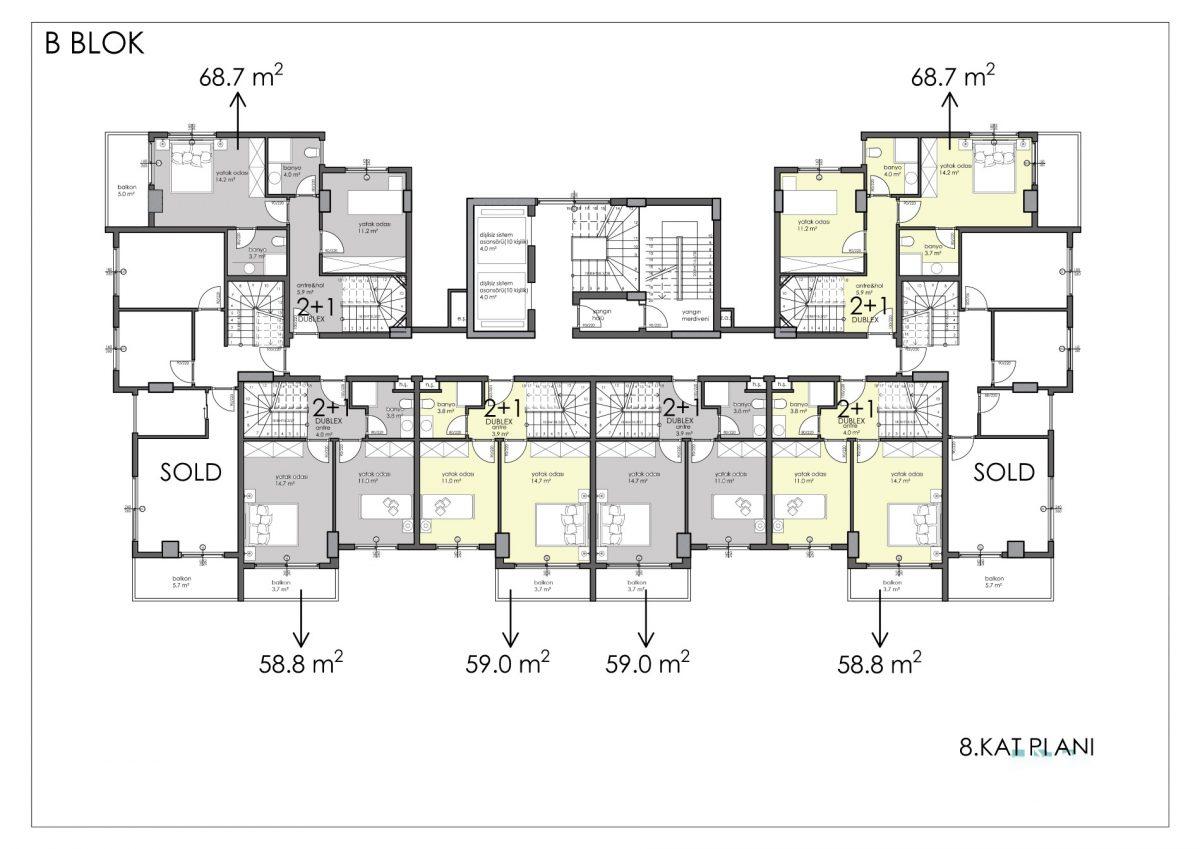 Premium class apartments in the center of Alanya - Фото 53