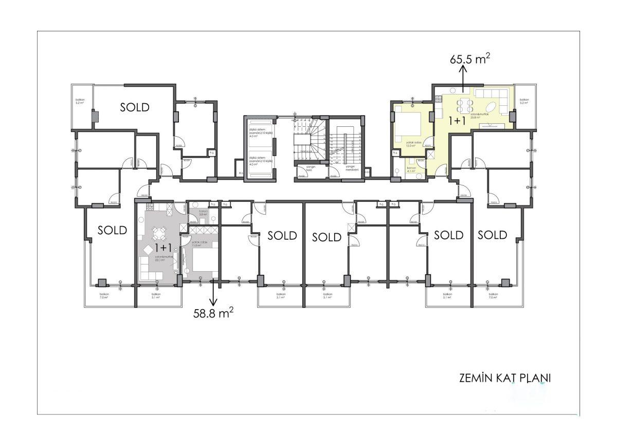 Premium class apartments in the center of Alanya - Фото 56