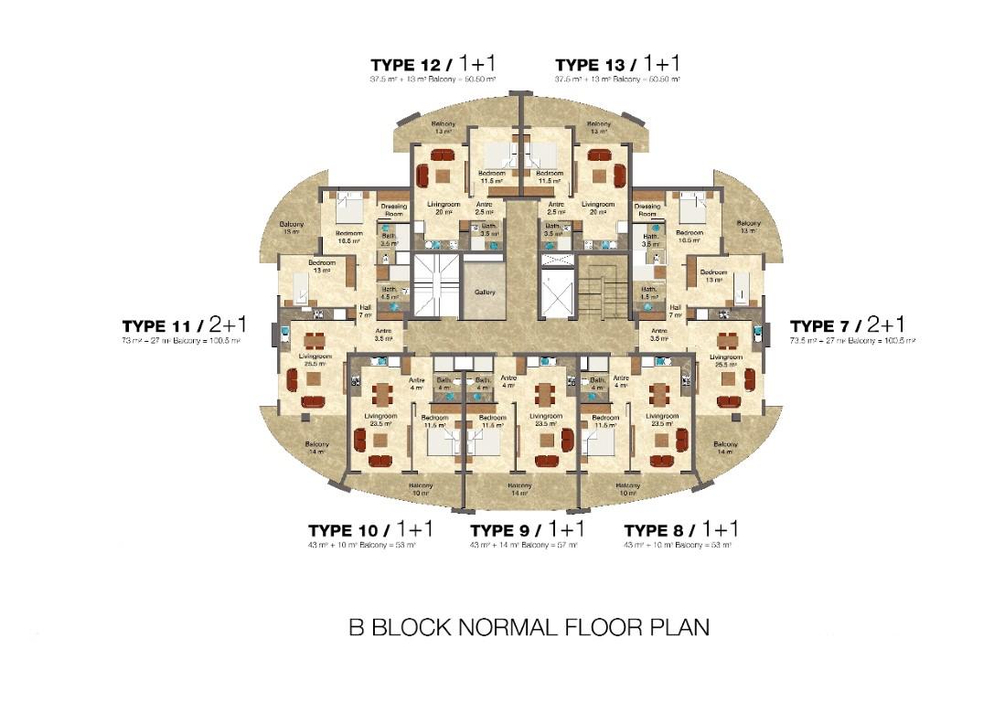 Apartment 2+1 in a luxury class complex with hotel infrastructure - Фото 48