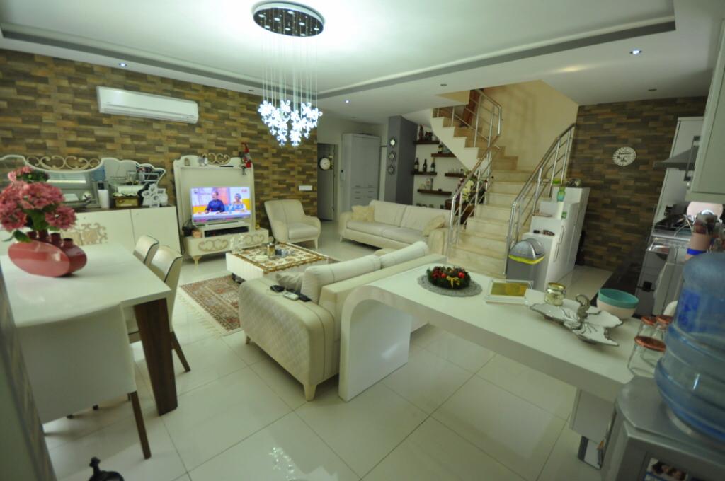 Furnished duplex 3+1 in a beautiful complex in Kestel - Фото 15