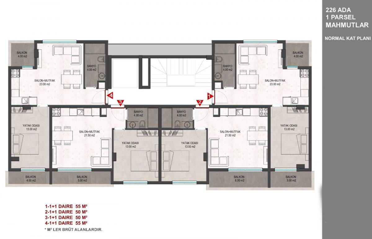 New complex in Mahmutlar with affordable prices - Фото 22