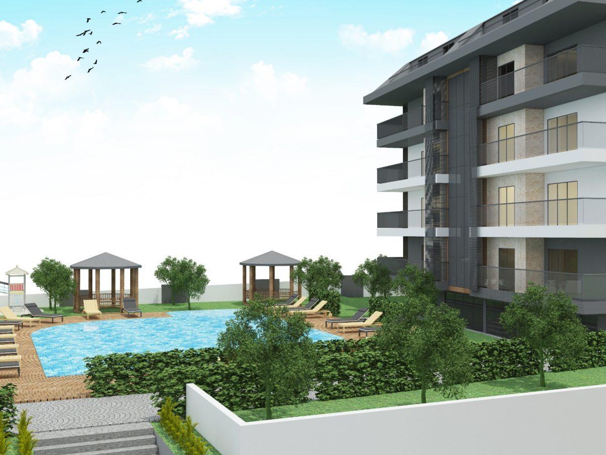 Apartments with a separate kitchen in a new residential complex in Oba - Фото 10