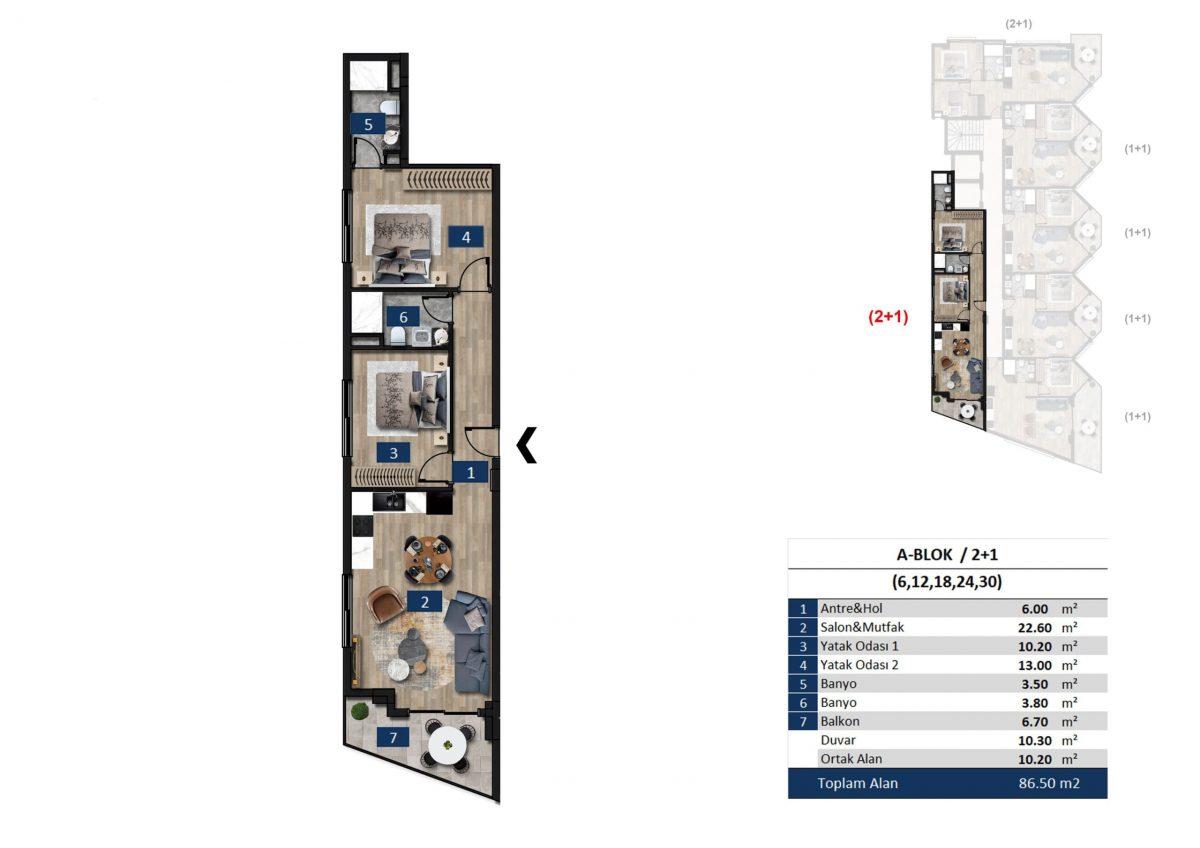 Premium investment project in the center of Alanya - Фото 24