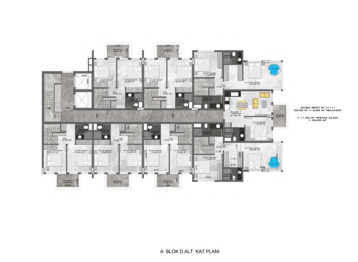 New apartments in a luxury complex in Kestel - Фото 61