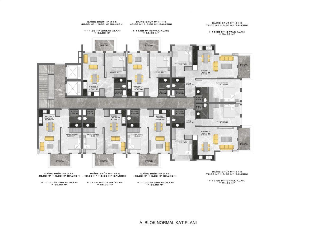 New apartments in a luxury complex in Kestel - Фото 63