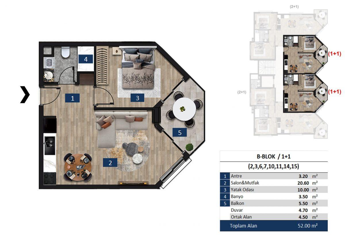 Premium investment project in the center of Alanya - Фото 33