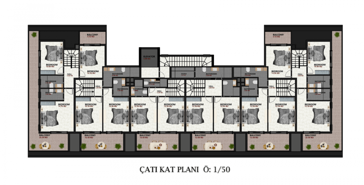 Apartments in a new residential complex in Oba district - Фото 22