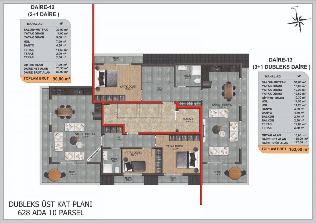 Investment apartments 2 + 1 in the center of Alanya - Фото 16