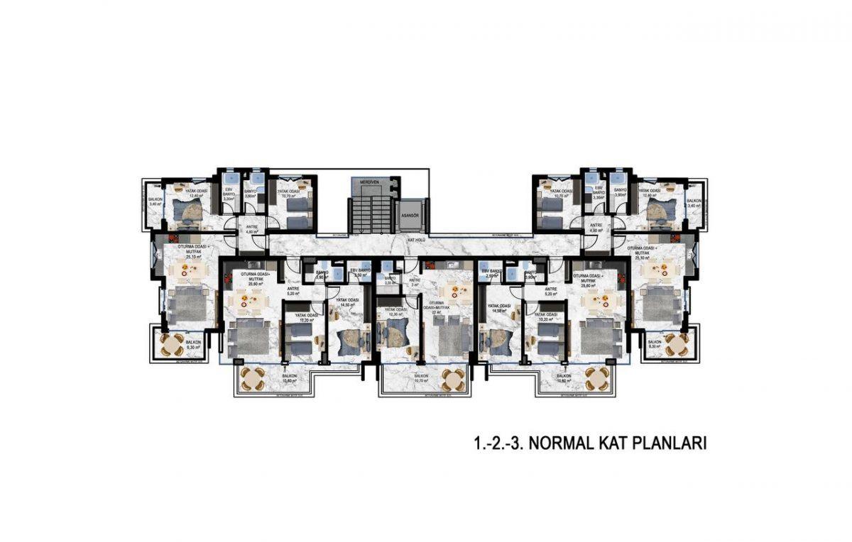 Apartments in a modern residential complex in Kestel - Фото 24