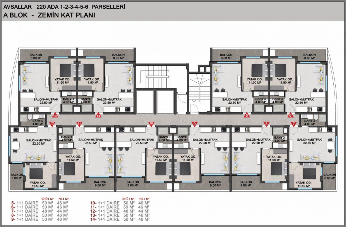 Apartments in premium residential complex in Avsallar - Фото 51