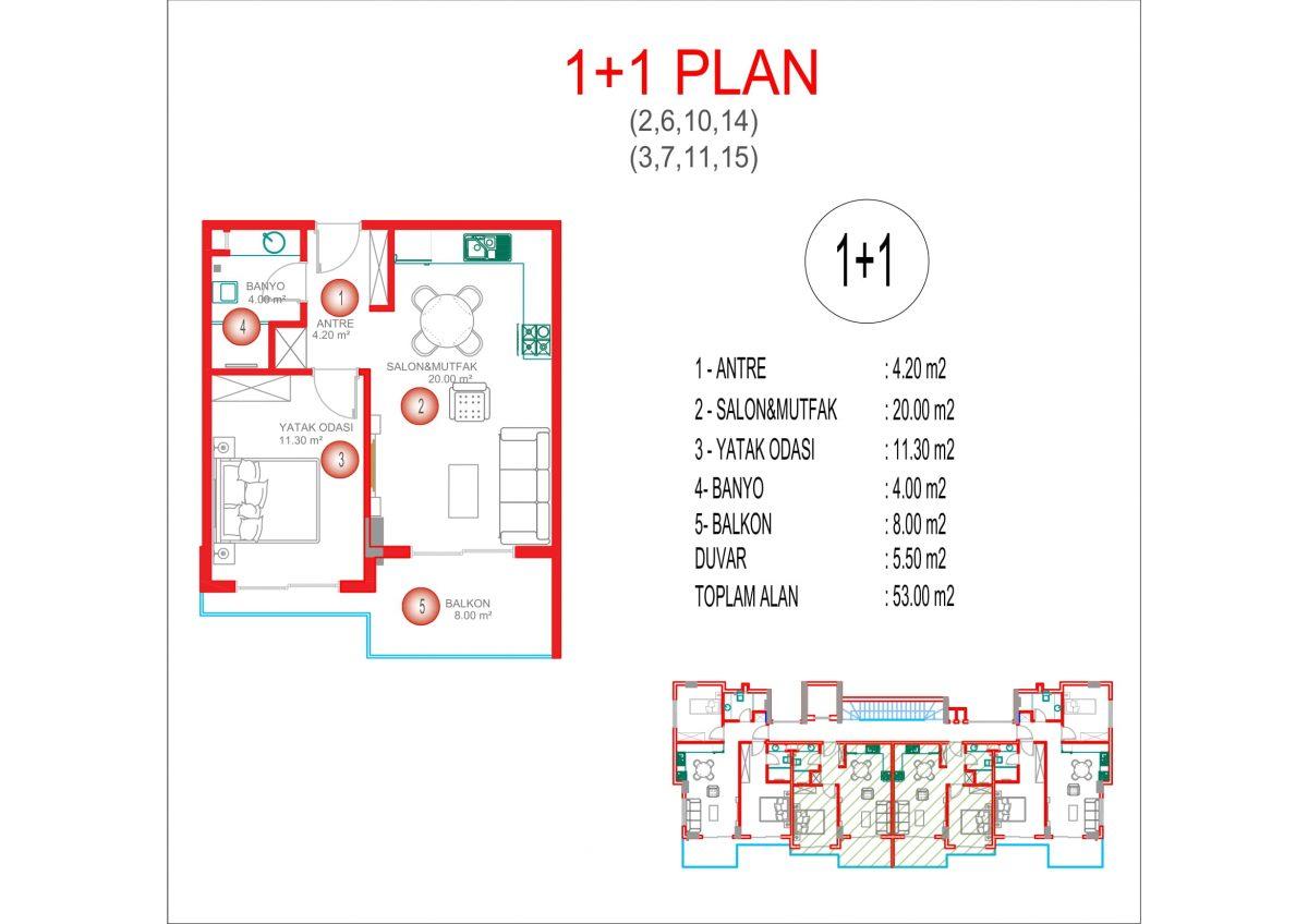 New investment project 300 meters from the sea in Oba, Turkey - Фото 11