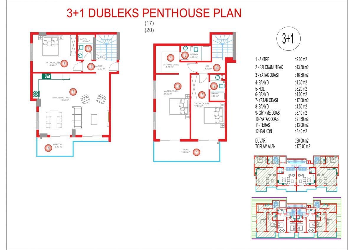 New investment project 300 meters from the sea in Oba, Turkey - Фото 14