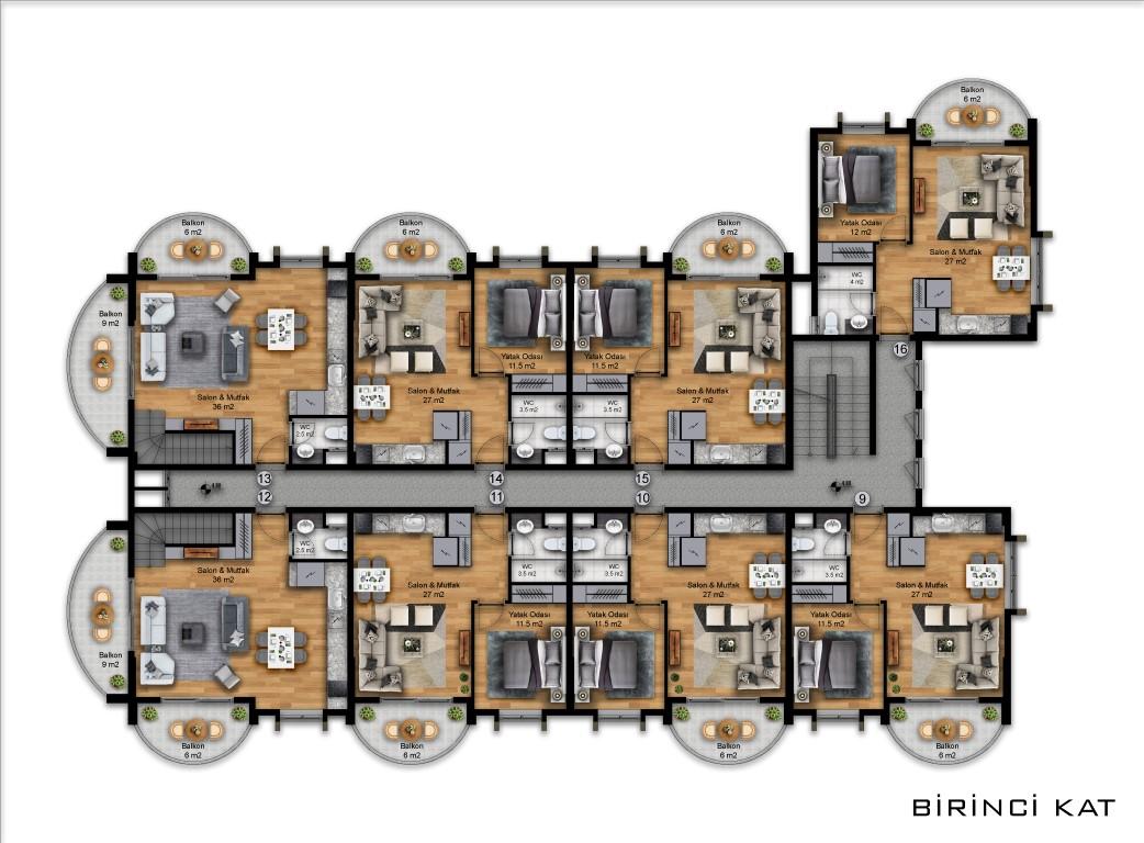 New project in 400 meters from the sandy beach of Incekum - Фото 22