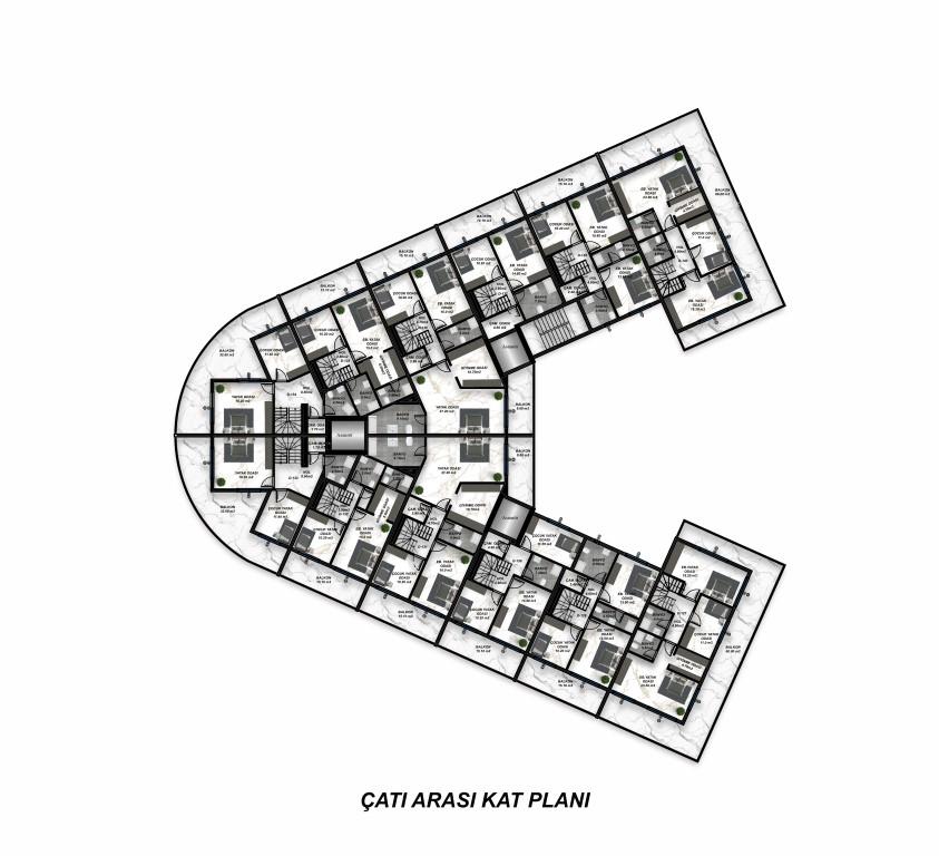 Modern residential complex in Gazipasa area, Turkey - Фото 10