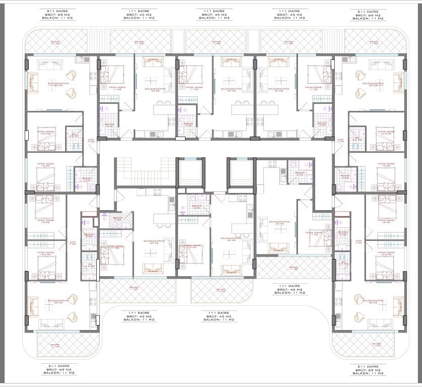 Investment project with a plentiful infrastructure in Gazipasa  - Фото 18