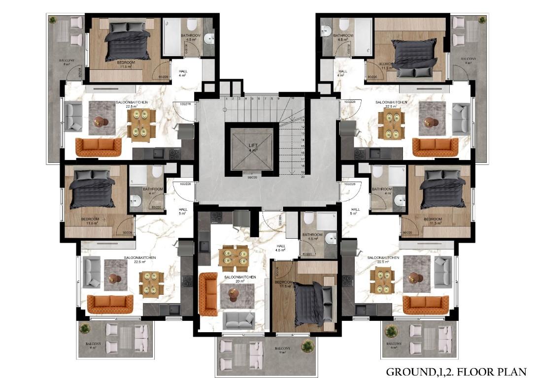 Investment project of a new residential complex in Payallar area, Turkey - Фото 14