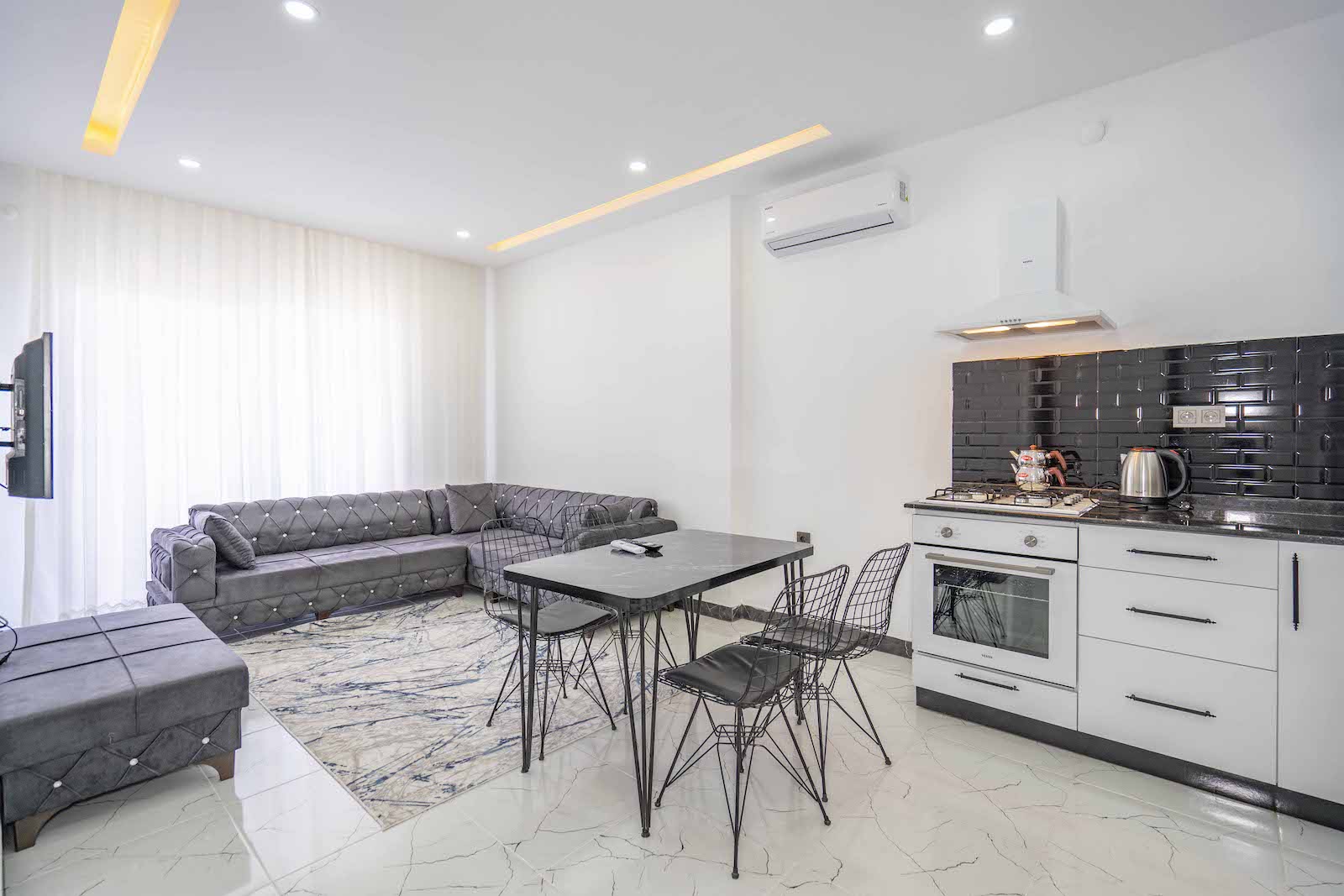 Furnished 1+1 apartments in a new complex in the greenest area of Avsallar, Alanya - Фото 21